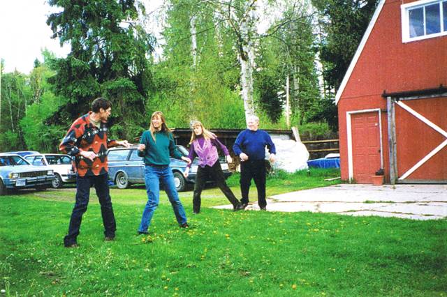 Folk dancing at Sara's house - Sweet Girl - May 12, 2000